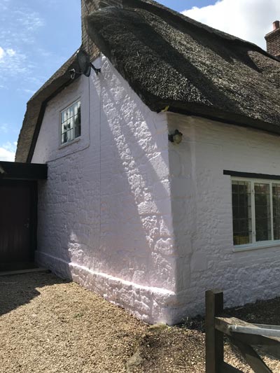 Refurbishment Listed Thatched Cottage Iwerne Minster - Emerald Painters Portfolio