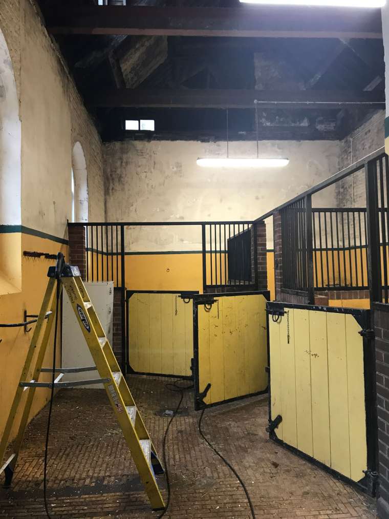 Before - Horse Stables Refurbishment Bryanston School Blandford - Emerald Painters Portfolio