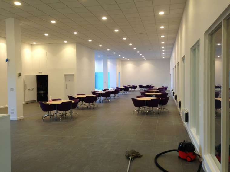 Paint Spraying in Imperial Car Showrooms - Southampton - Emerald Painters Portfolio