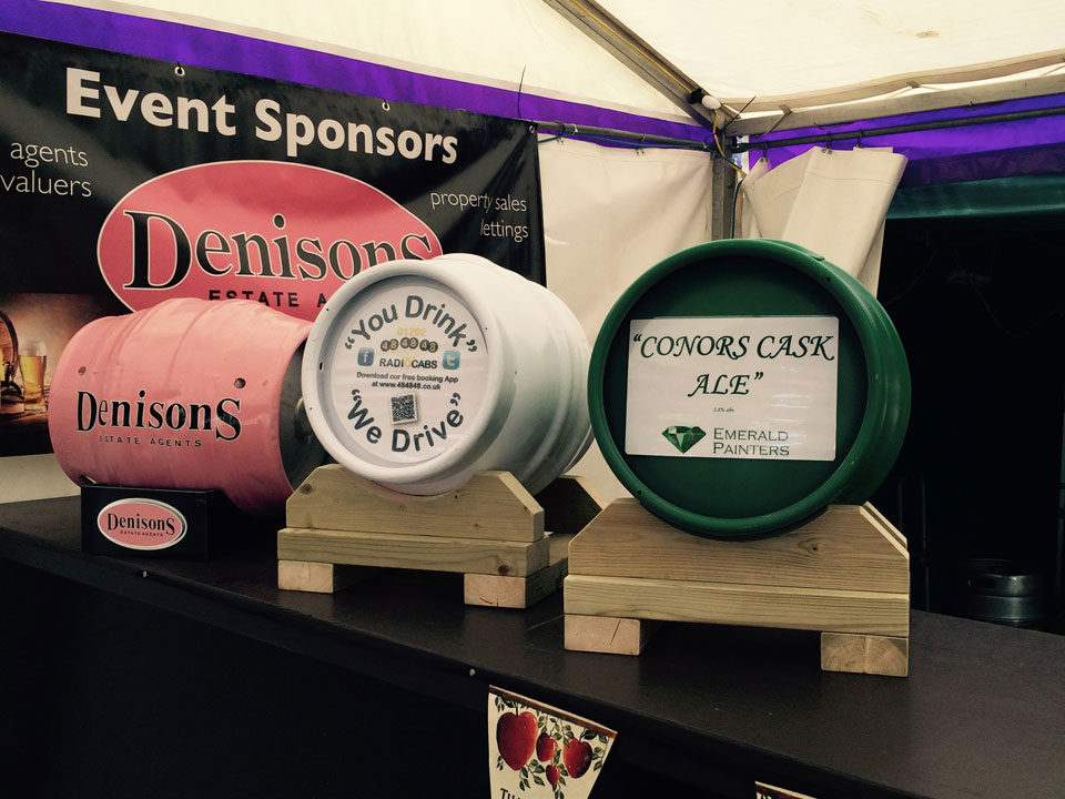 Emerald Painters Sponsoring Christchurch Music Festival 2015 Conors Cask Ale