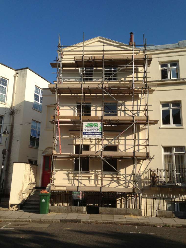 During Exterior Painting to a Block of Flats - Emerald Painters Portfolio