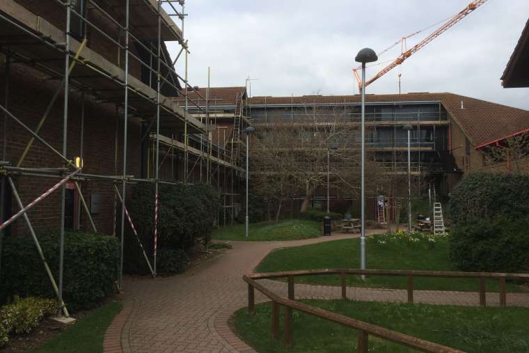 Before - Exterior Painting of Bournemouth Arts University - Emerald Painters Portfolio