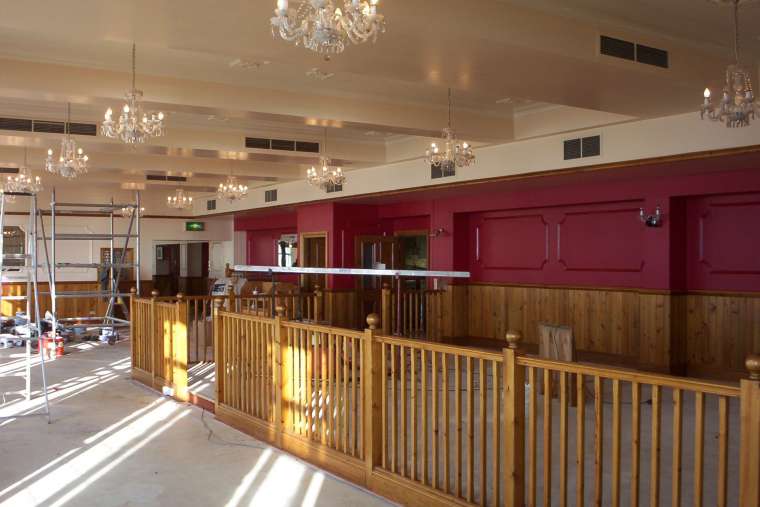 Interior Decorating of Harry Ramsdens Restaurant on Bournemouth Seafront
