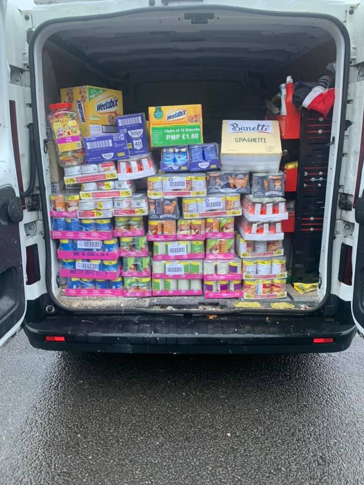 Emerald donating to Southbourne Food Bank Christmas 2020